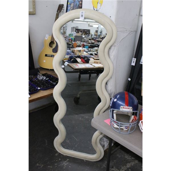 Plush Framed Kurby Contemporary  5' Mirror - No Shipping