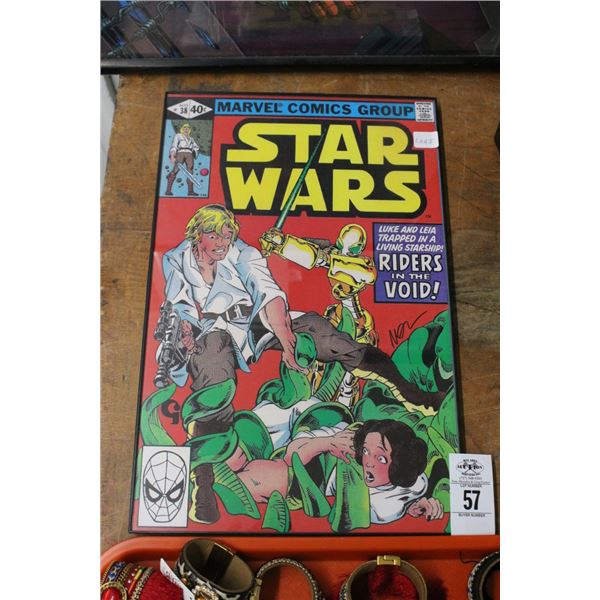 Star Wars Framed Oversized Comic Book Cover