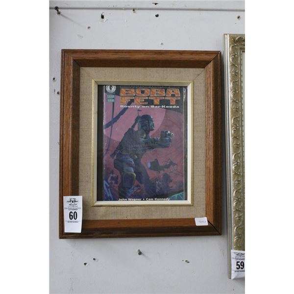 Star Wars Bobba Fett Framed Comic Book