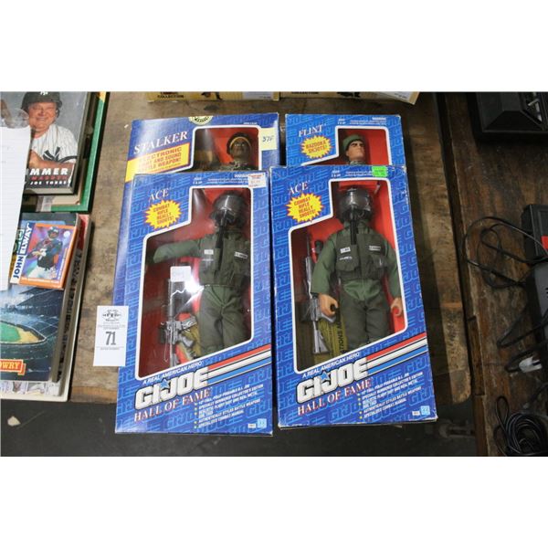 4-GI Joe Figurines in Box - 4 X $