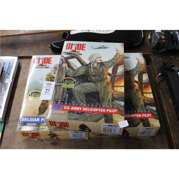 3-GI Joe Classic Collection Collector Figurine in Box -Limited Edition - 3 X $