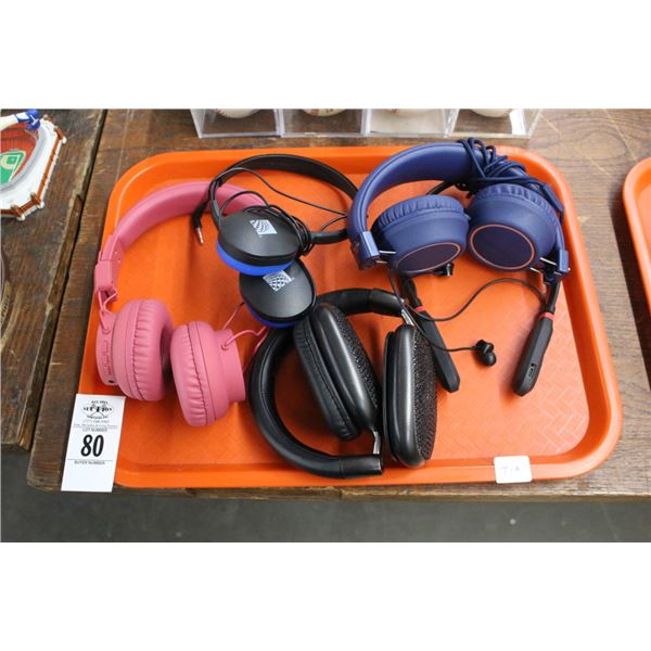 5-Headphones - 5 X $
