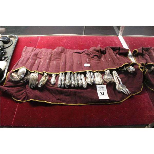 Silverplated Utensils w/Protective Cloth