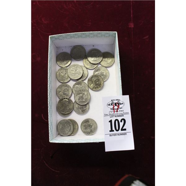 19-Susan B. Anthony Dollar - 19 X $
