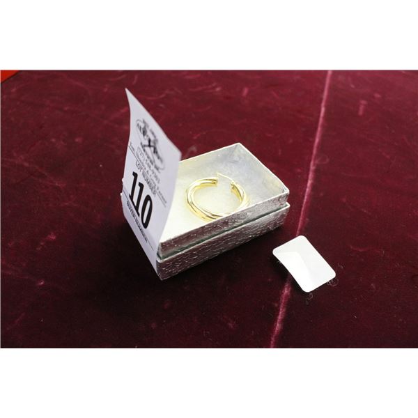 14K  YG  Hoop Earring  - 1.8G