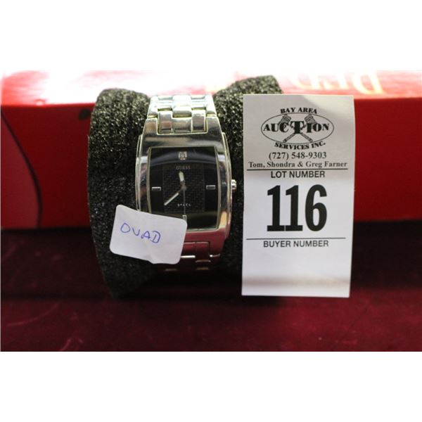 Guess Chrome Man's Watch