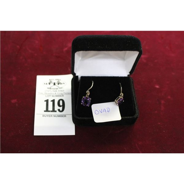 Amethyst Earrings - Pair
