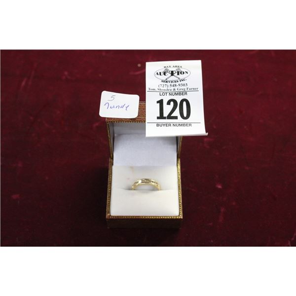 14K  YG Ring w/Diamonds  2.3G