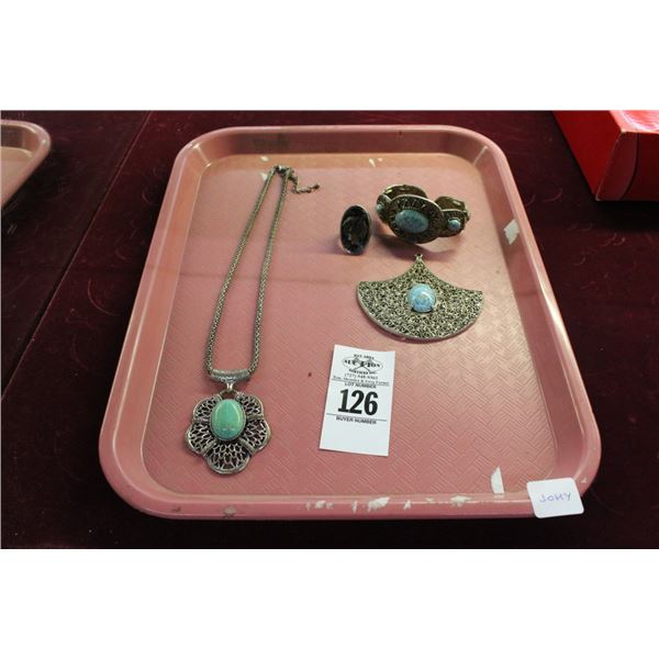 Turquoise Jewelry/Necklace/Bangle/Ring/Charm
