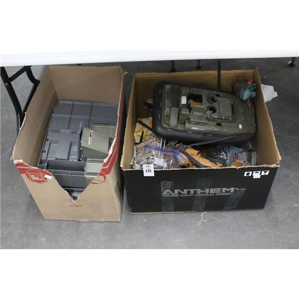 GI Joe Hover Craft, Helicopter, Accessories - 2 Boxes