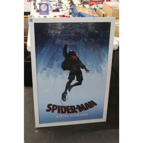 Spiderman Into The Spider Verse Framed Promotional Poster