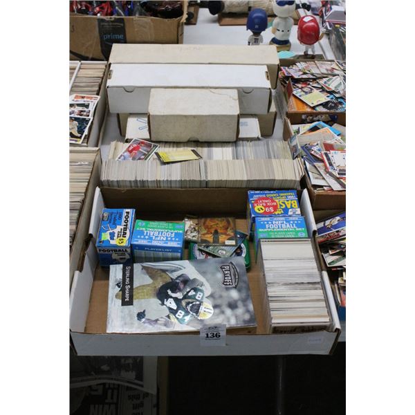 Row of Asst. Sports Trading Cards