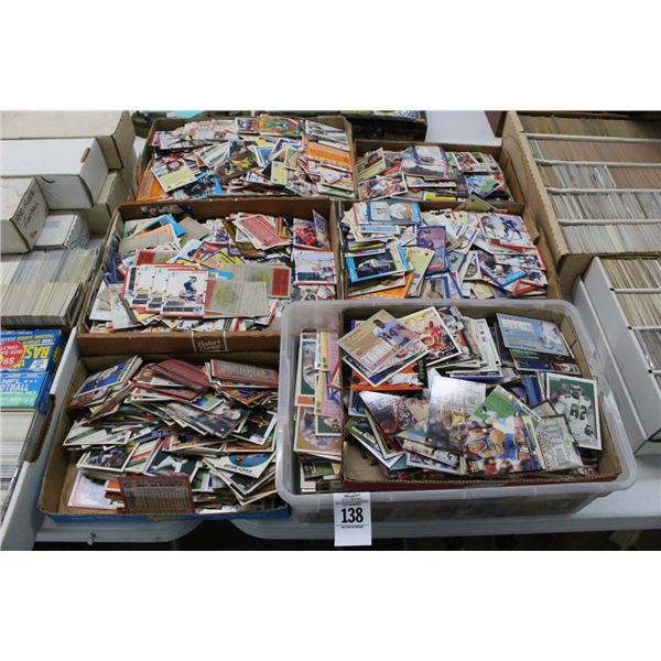Large Lot of Asst. Sports Trading Cards