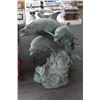 Image 1 : Bronze Cast 3'   3 Dolphin Statuary