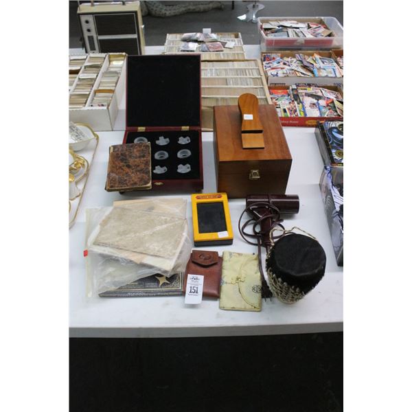 Shoe Shine Box, Checkers Set, German Books, Pirate Construction Set, More