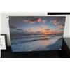 Image 1 : Unframed Sunset Beach Scene Wall Photo