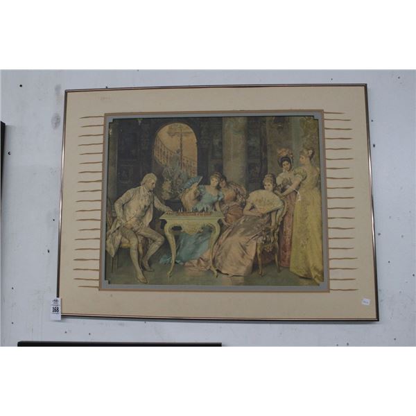 Framed Provincial Wall Art Scene - No Pane