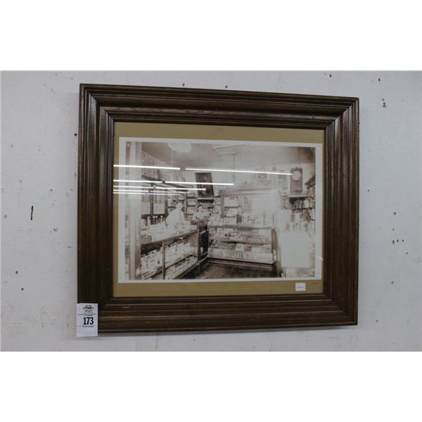 Framed Cigar Store Vintage Photo