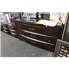 Image 3 : Mocha 9 Drawer Dresser, Mirror, 2 Nightstand Set