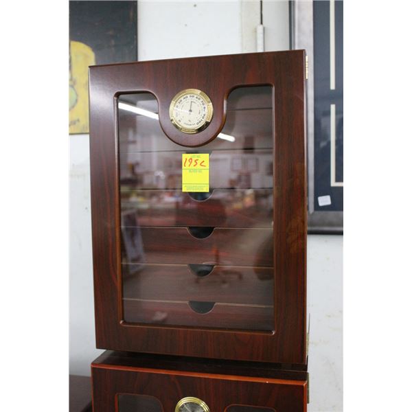 Cherry Glass Door Humidor