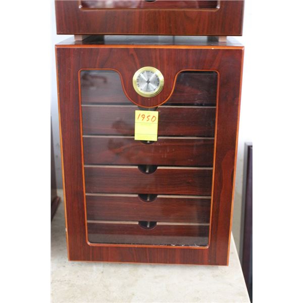 Cherry Glass Door Humidor