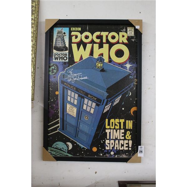 BBC Doctor Who Autographed Vintage Promotonal Poster Captain Jack Holmes