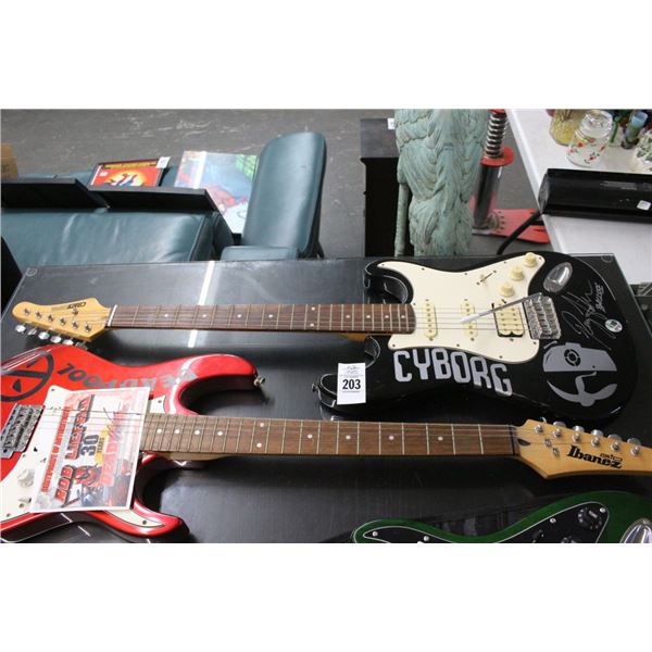 Crate Sideboard Electric Guitar Autographed