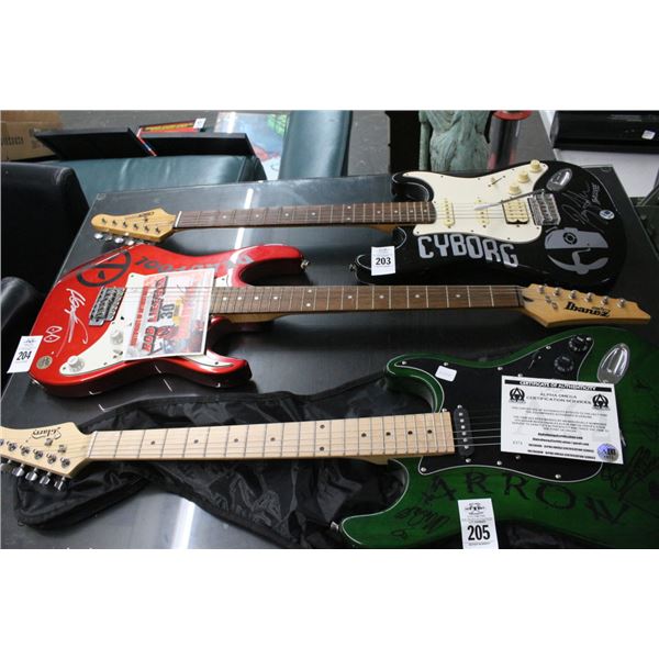 Ibaniz Electric Guitar Autographed Rob Liefeld Dead Pool w/COA