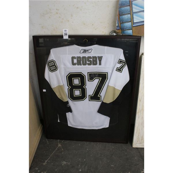 Crosby Autographed Jersey in Showcase