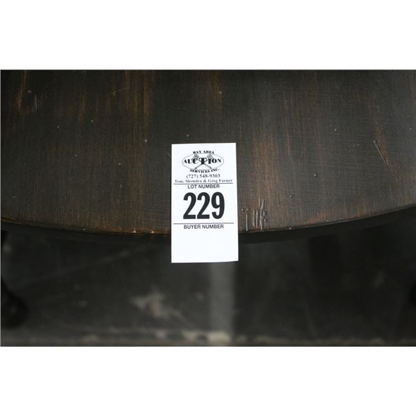 Dark Oak Dining Chairs Set of 7 w/3 Stools