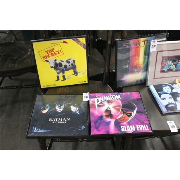 Framed Movie Memorabilia Batman Returns/Phantom/Top Secret