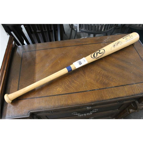 Steve Fartig ? Autographed Baseball Bat