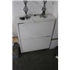 Image 1 : White Slim Shoe Cabinet w/Tip Drawers