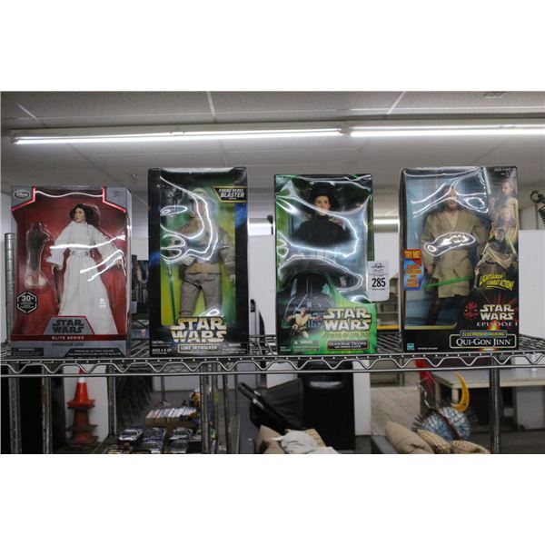 4-Star Wars Collector Figurine w/Luke Skywalker, Princess Lai - 4 X $