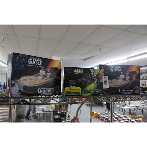 3-Star Wars Land Speeder/Speeder Bike Model - 3 X $