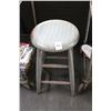 Image 1 : Grey Painted Wooden Stool