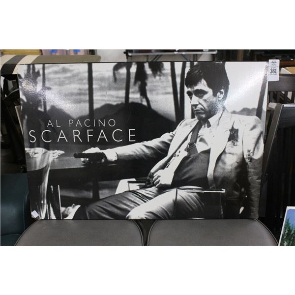 Al Pacino Scar Face Unframed Memorabilia