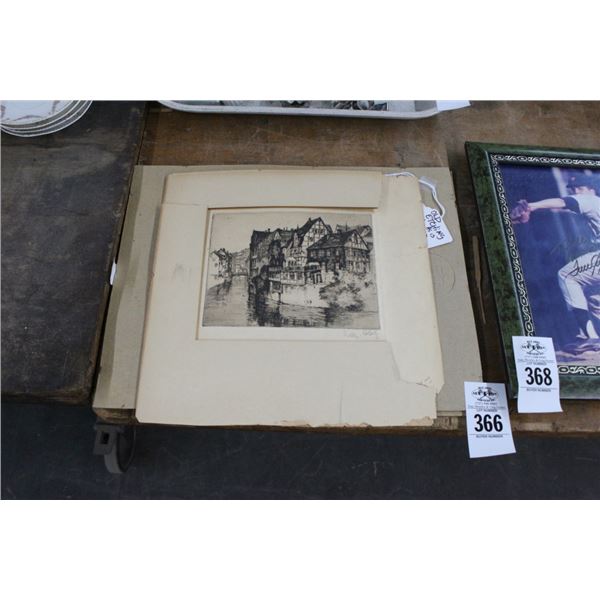 Old Waterway Sketch Artist Signed