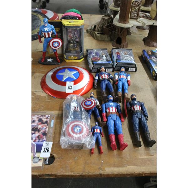 12-Captain America Figurines, Memorabilia - 12 X $