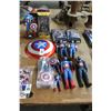 Image 1 : 12-Captain America Figurines, Memorabilia - 12 X $