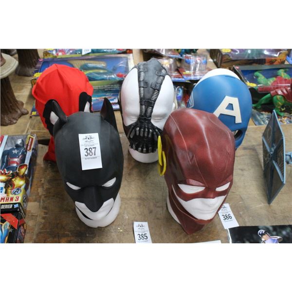 5-Bust w/Super Heroe Mask - 5 X $