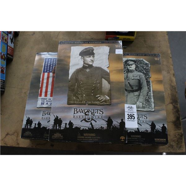 3-Barbed Wire Banonet Figurine - 3 X $