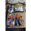 Image 1 : Fantastic 4 Figurines/Sets 3 In Box - 4 Loose, Flying Car