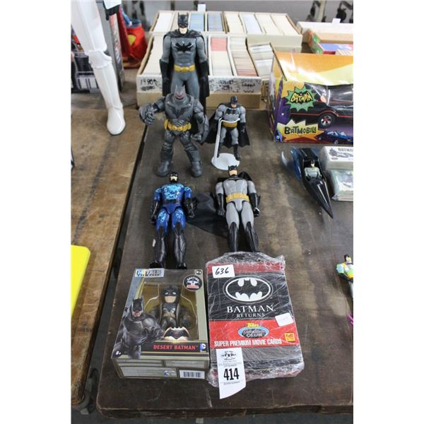 Batman Collector Figurines Loose 5, Trading Cards, Dessert Batman