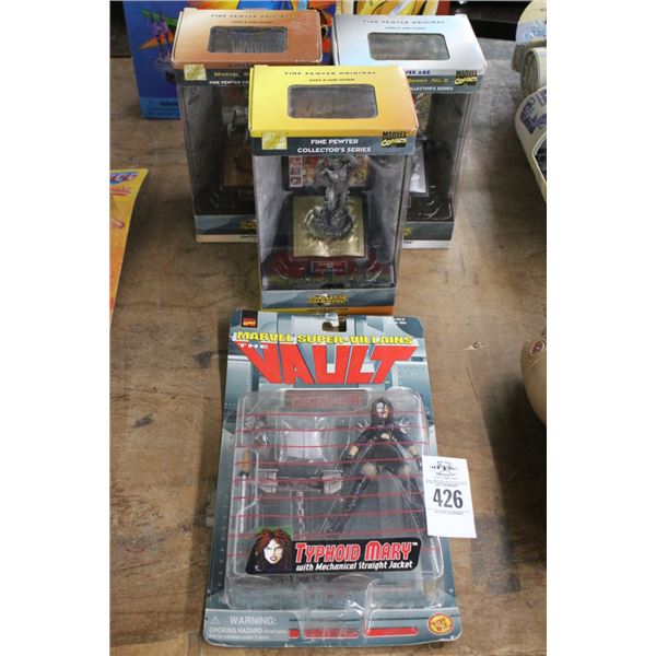 12-Comic Book Champions Figurine/Vault, Tyfold Mary - 12 X $