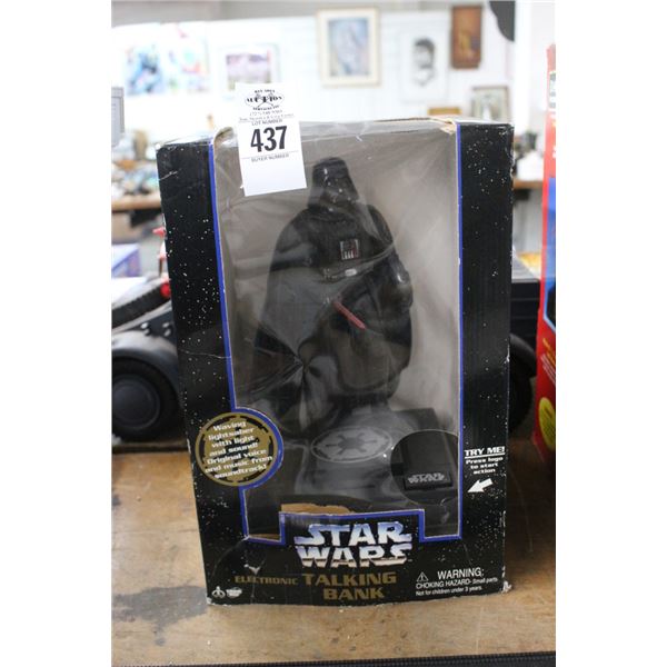Star Wars Darth Vader Talking Bank In Box