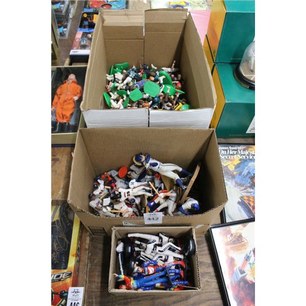 Large Lot of Sports/Auto Racing Figurines - 3 Boxes