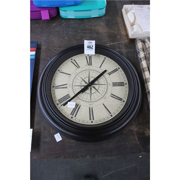 Compass Style Wall Clock