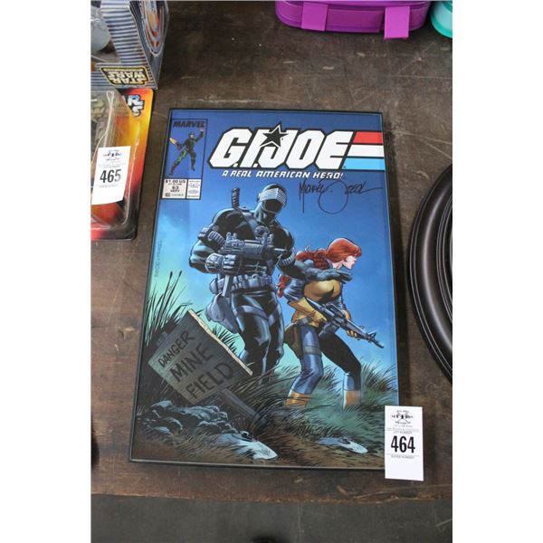 Framed Comic Book Oversized Promotion Autographed