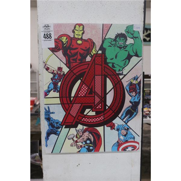 Comic Action Figuries Wall Art